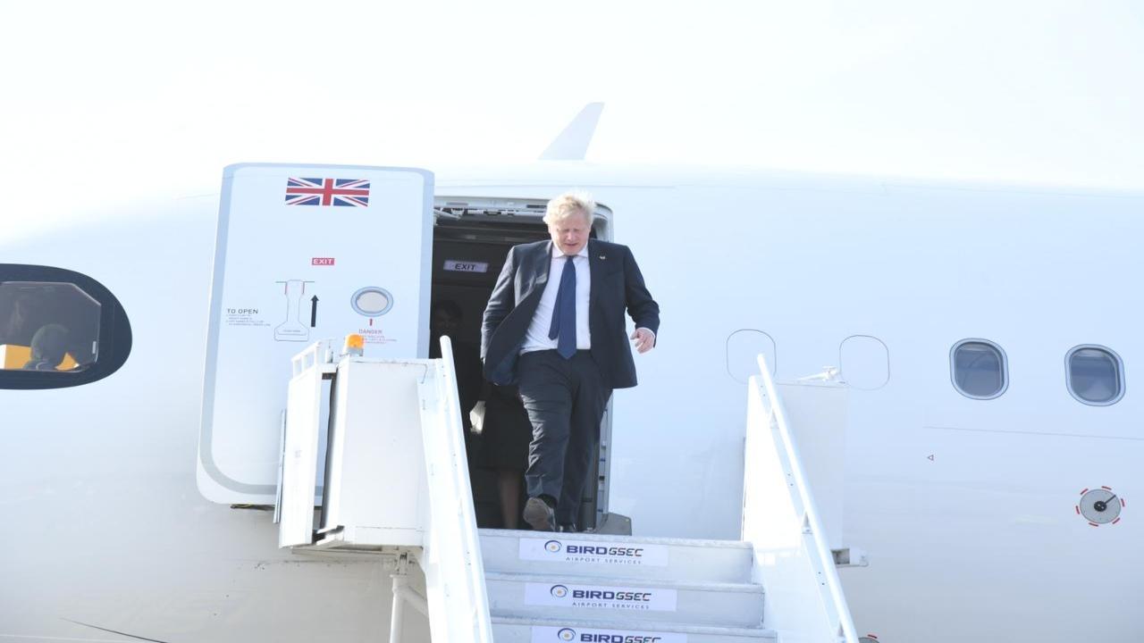 UK PM Boris Johnson arrives in India for two-day visit