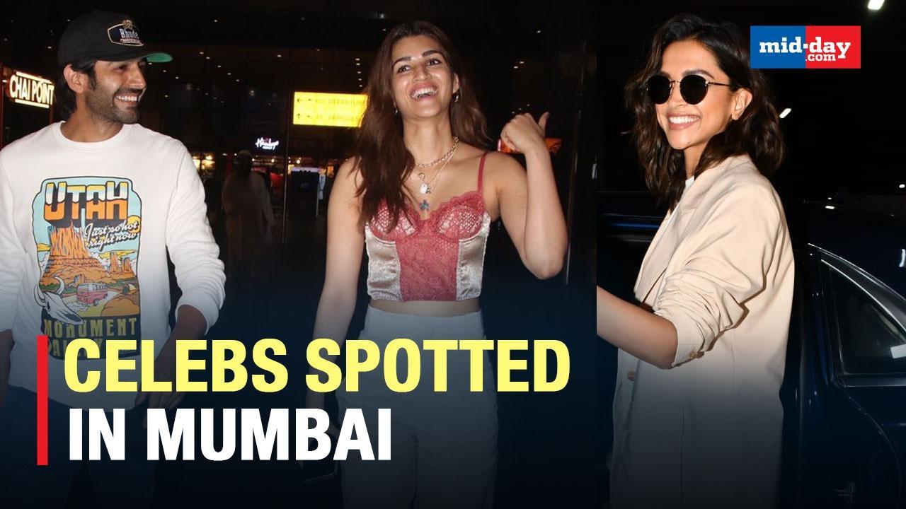 Deepika Padukone, Kriti Sanon, Kartik Aaryan And Other Celebs Spotted In Mumbai