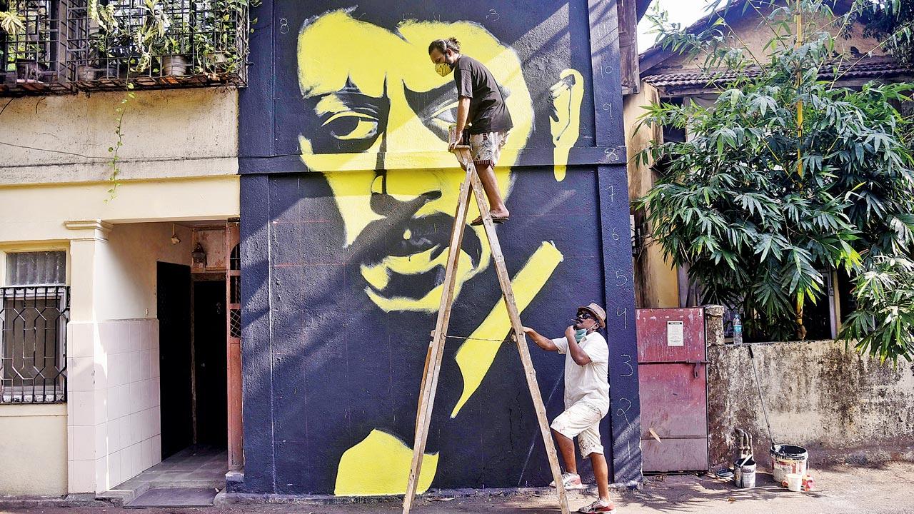 Waking up to a mural