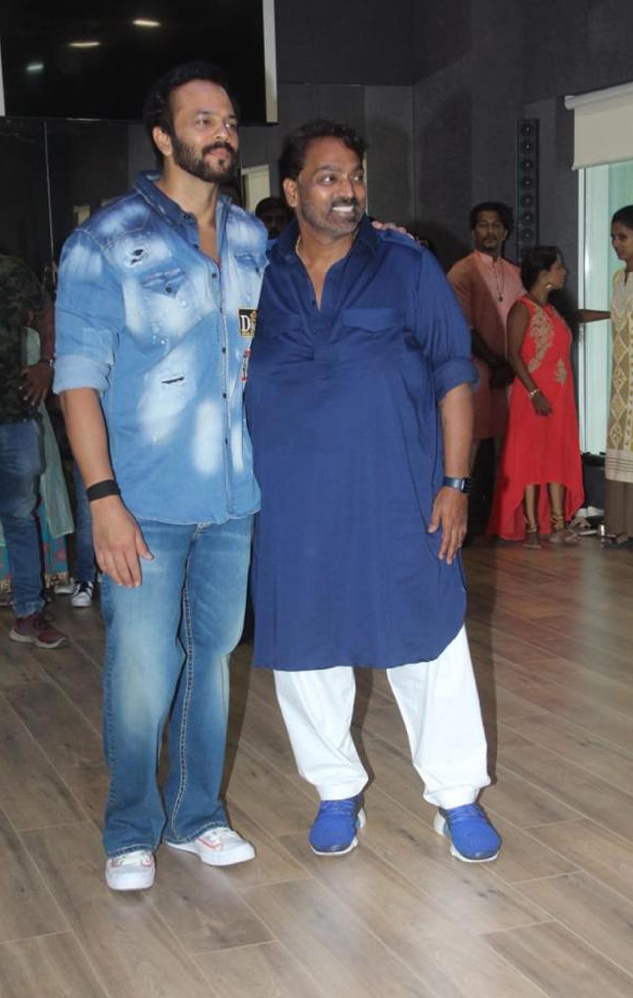 Director and producer Rohit Shetty also graced the opening of the dance studio. Shetty too has repeatedly collaborated with Ganesh Acharya on films like the Singham series, Simmba, Sooryavanshi or the Golmaal franchise.