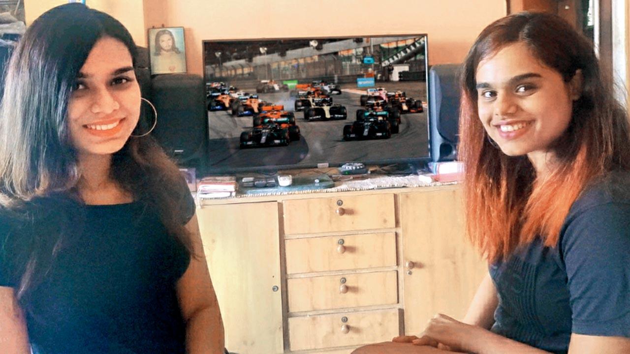Formula 1 fans Stacey and Mandy Christabelle D’mello
