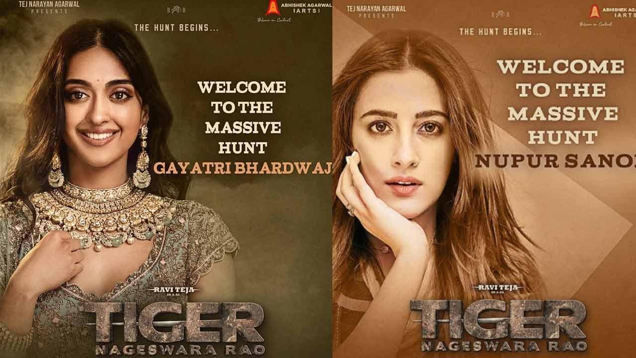 Gayatri Bharadwaj and Nupur Sanon are the female leads with Ravi Teja in 'Tiger Nageswar Rao'