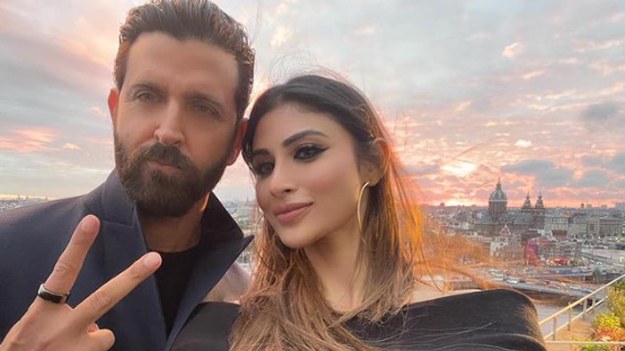 Hrithik Roshan can share a scorching chemistry with almost everyone. The latest entrant in the list is Mouni Roy. The duo united for a commercial and the actress shared a stunning selfie with the 'Krrish' star. Read the full story here
