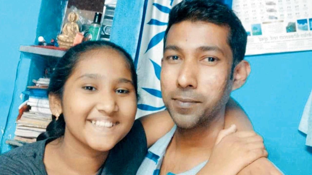 Vikas Kedare with daughter Aarya