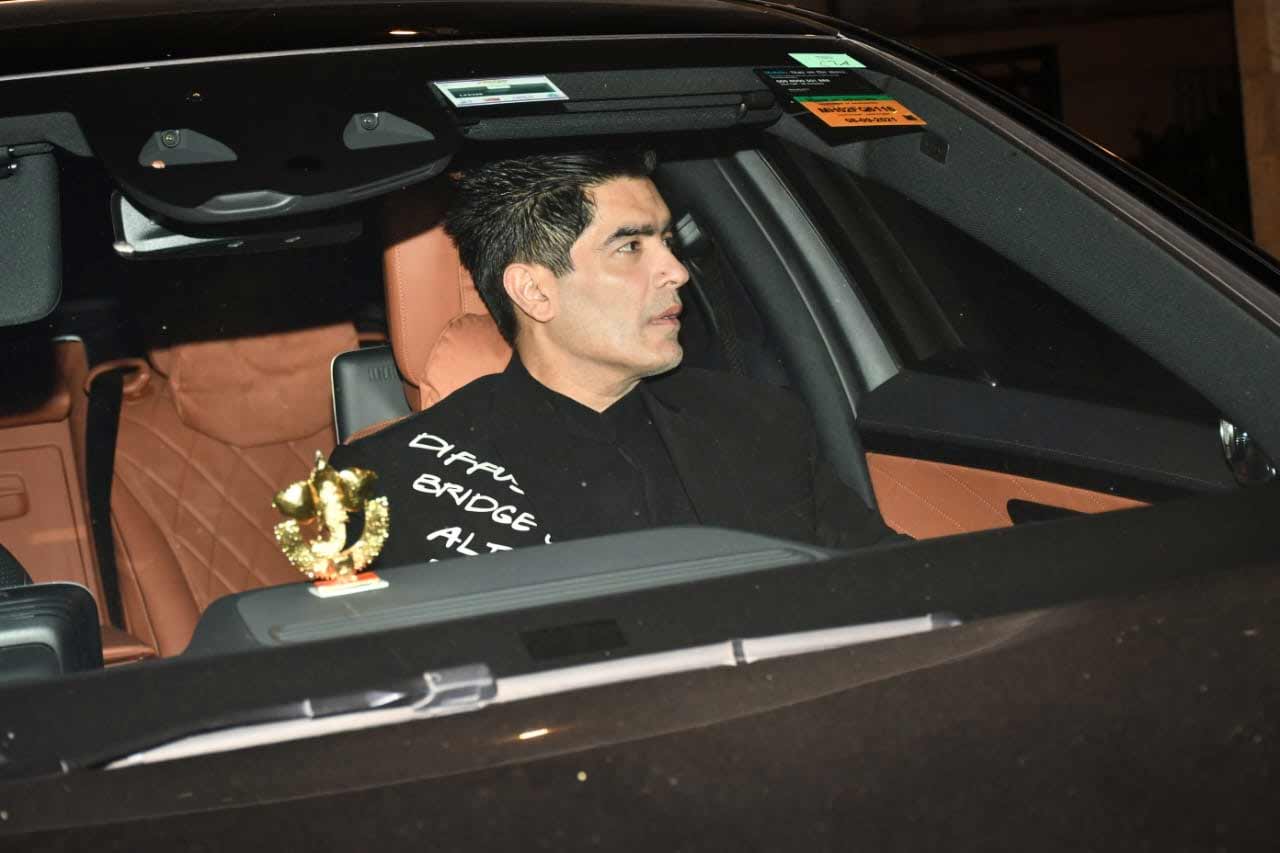 Manish Malhotra was papped at the party as well.