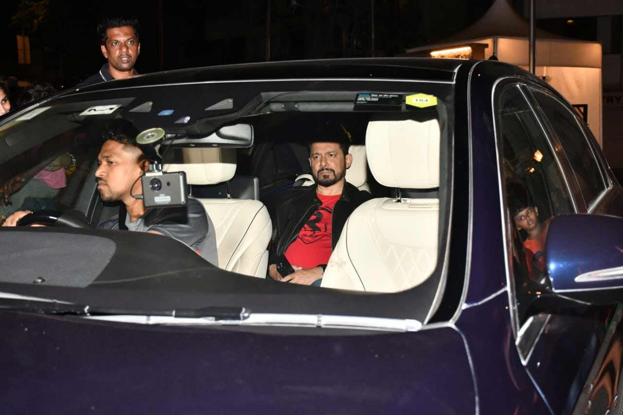 Sriram Nene also attended the bash with Madhuri Dixit. The duo was snapped at their casual best.