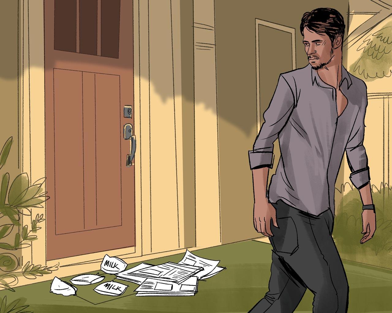 During morning hours, burglars look for clues through newspapers, milk packets piled up outside locked homes.