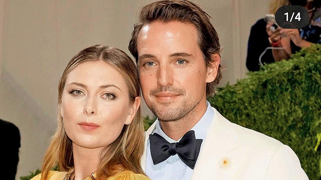 Maria Sharapova with husband