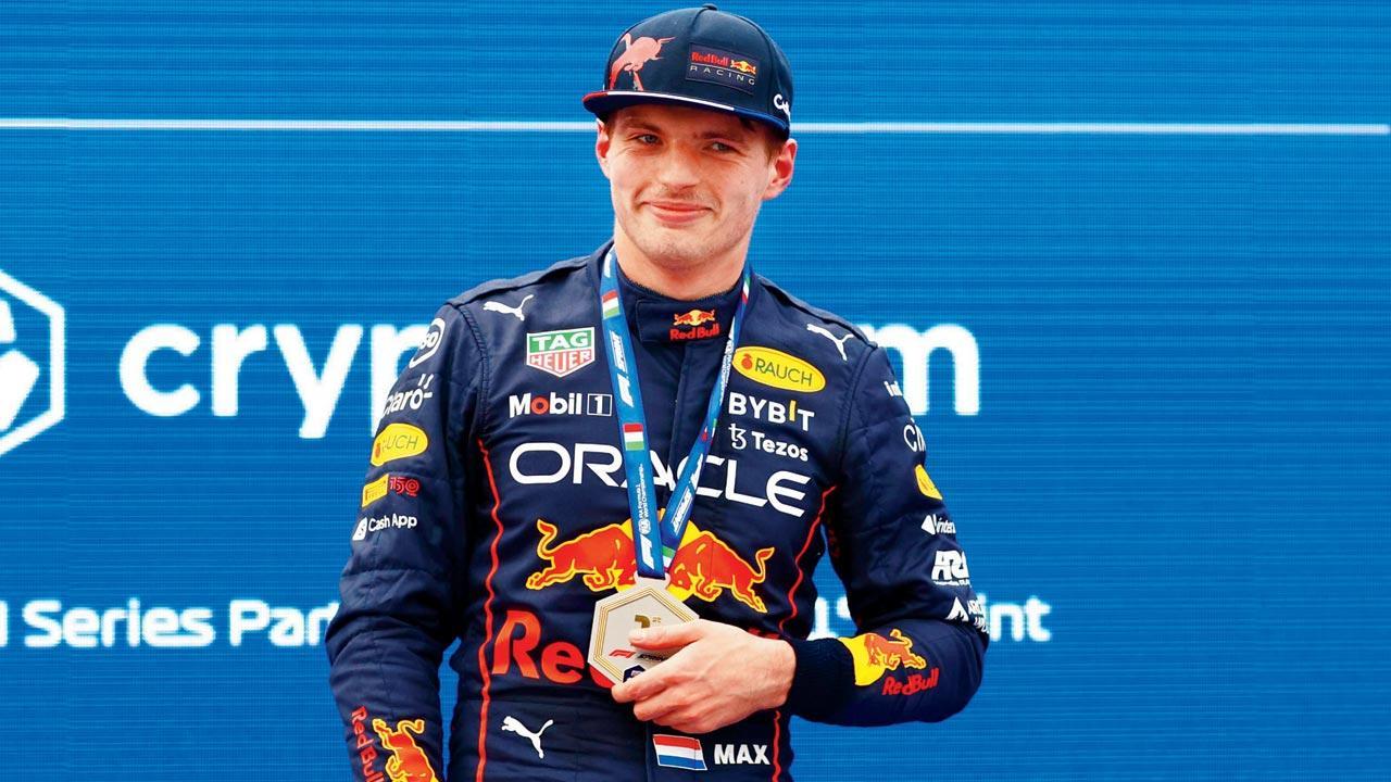 Max Verstappen wins sprint race to take pole position