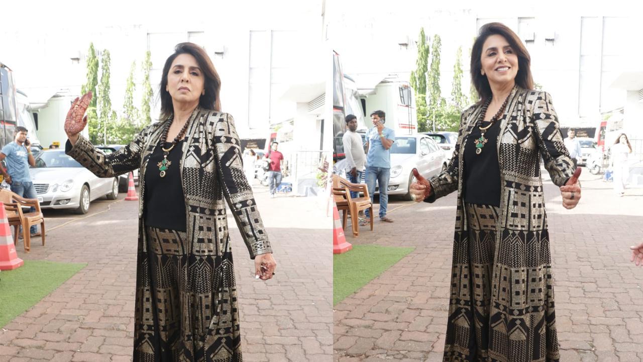 Neetu Kapoor flaunts her mehendi a day after Ranbir Kapoor-Alia Bhatt's wedding