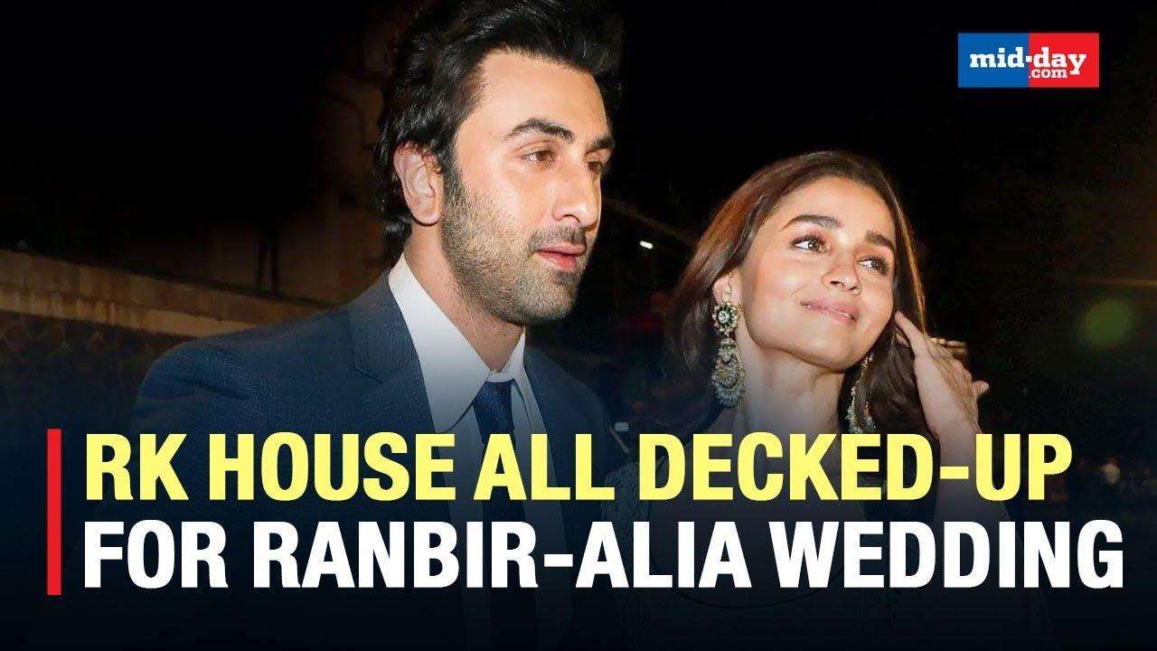 RK House All Decked Up For Ranbir Alia Wedding