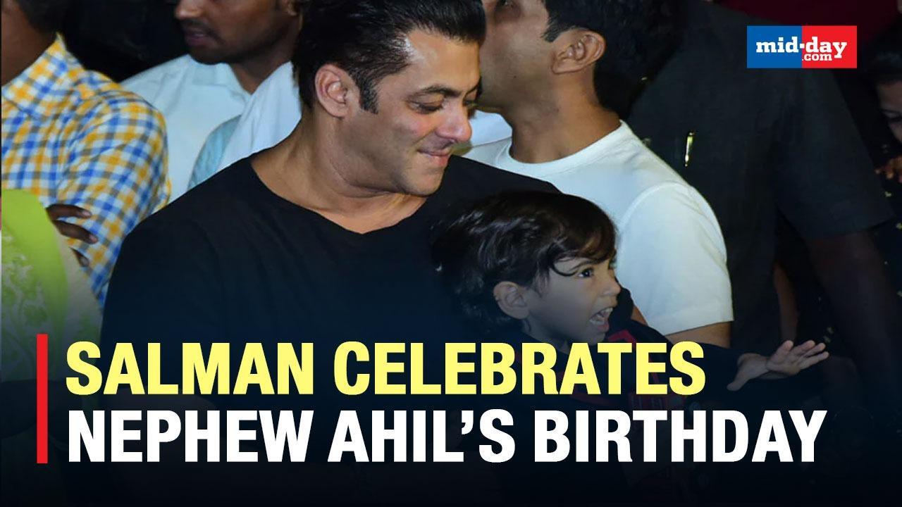 Salman Khan Celebrates Nephew Ahil's Birthday Along With Sister Arpita