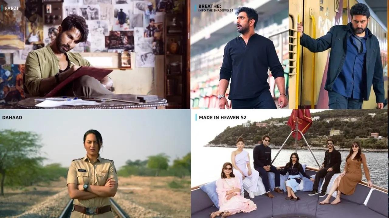 At a star-studded event hosted by Karan Johar, Abhishek Bachchan and Sumukhi Suresh, Amazon Prime Video on Thursday rolled out an ambitious five-year road map and unveiled a 40-strong slate of new titles, new films (both originals and collaborations) and new seasons to be streamed over the next two years.The offerings include 'The Family Man' duo Raj and DK's con thriller series 'Farzi', starring Shahid Kapoor and Vijay Sethupati, and Rohit Shetty's 'Indian Police Force', with Sidharth Malhotra and Shilpa Shetty in the lead roles, as well as new seasons of 'Mirzapur', 'Paatal Lok', 'Mumbai Diaries', 'Four More Shots Please' and of course, 'The Family Man'. Read full story here