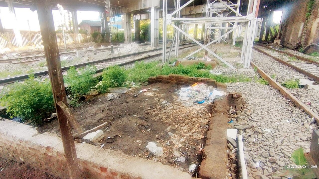 Station staffers have also created a compost pit between railway lines