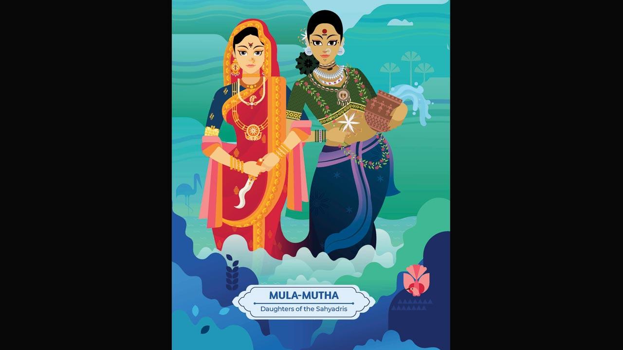 Mula and Mutha are evoked as deities in a story map, so that Punekars feel responsible towards the water sources