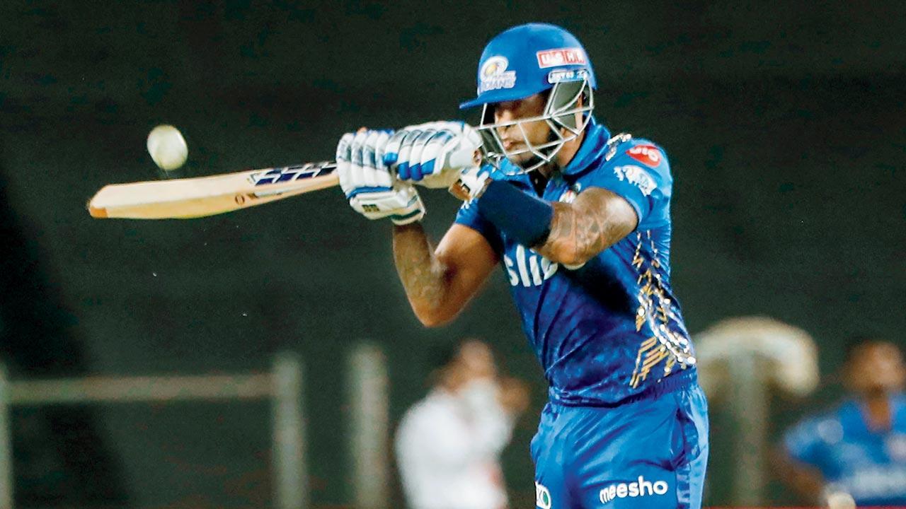 Suryakumar Yadav’s half ton, Kieron Pollard’s cameo lift MI to 161-4