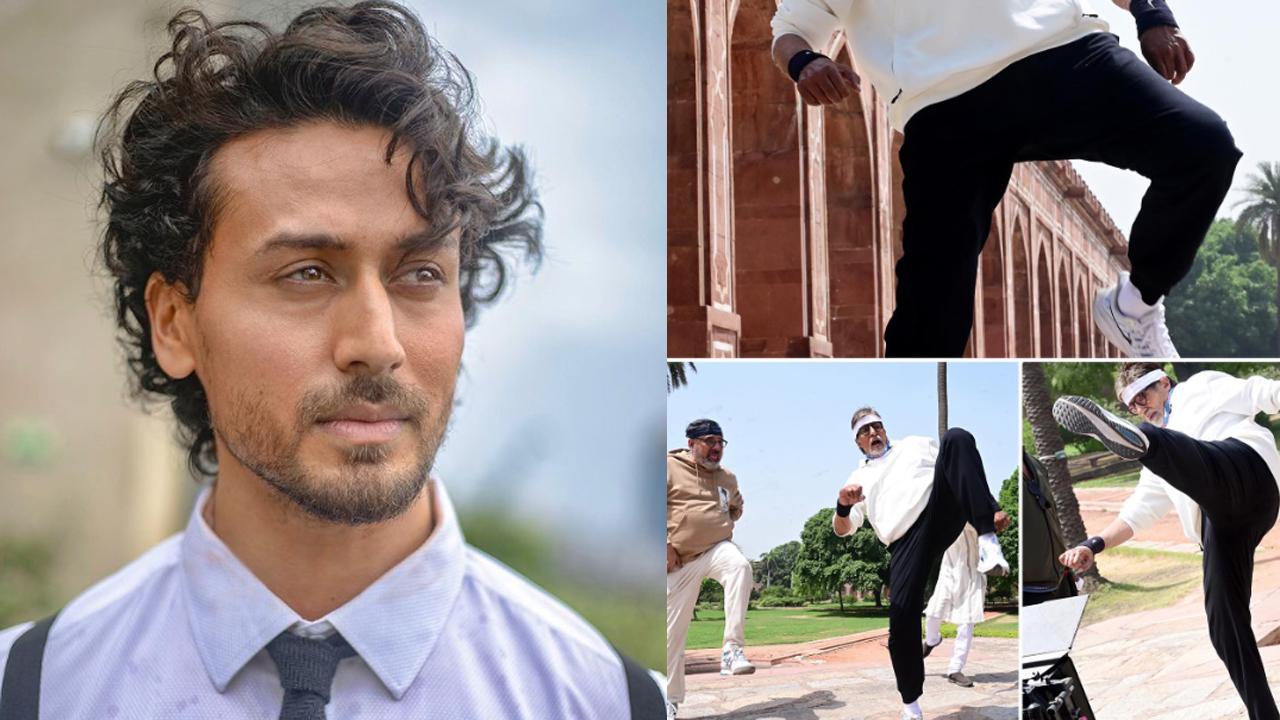 Amitabh Bachchan attempts a kick like Tiger Shroff, actor responds