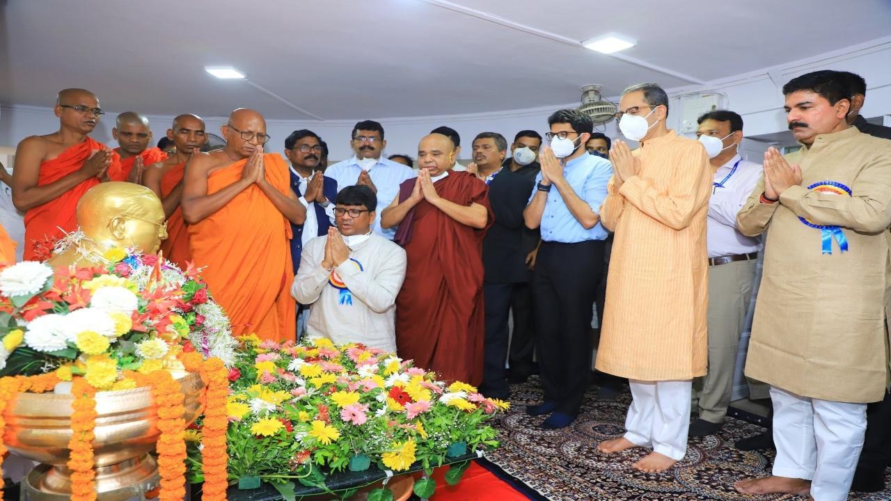 Maharashtra CM Uddhav Thackeray pays homage to Ambedkar, Lord Mahavir