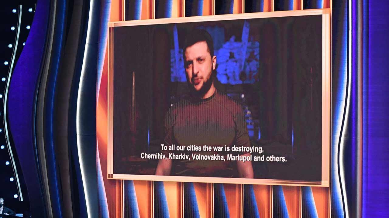 Ukrainian President Volodymyr Zelenskyy makes video appearance at 2022 Grammys, delivers powerful speech