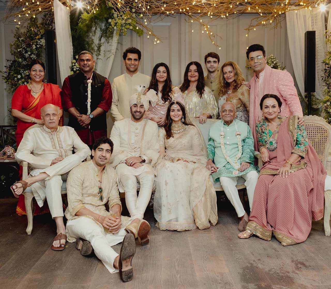 Earlier, Soni Razdan had posted a family photo featuring the Kapoors and Bhatts in a frame. In it, Ranbir Kapoor and Alia Bhatt could be seen posing with their family members for the camera.