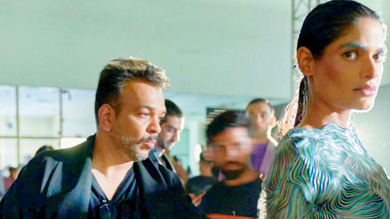 Amit Aggarwal backstage before last week’s show
