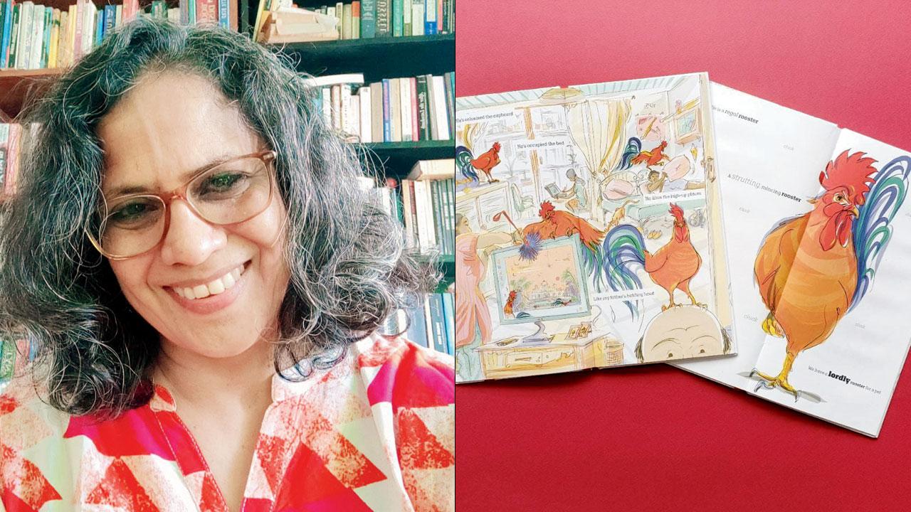 Anushka Ravishankar (right) an artwork from the book. PIC COURTESY/TARA BOOKS
