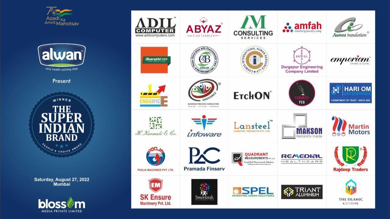 Unveiling the winners of The Super Indian Brand award 2022, 1st edition hosted by Blossom Media