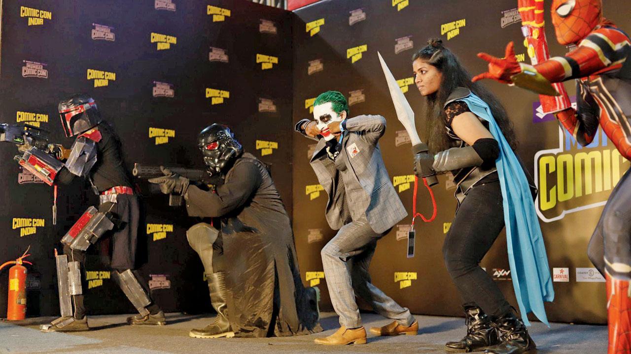 A moment from ComicCon India 2020. Pic Courtesy/ComicConIndia on Facebook