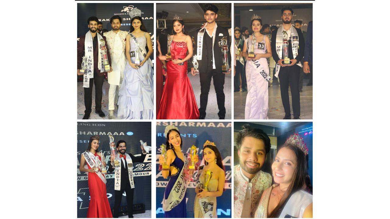 Modeling Icon Prakhar Sharma gets the winners and runners-up of his show Mr. Miss. & Mrs. Starface India 2022.