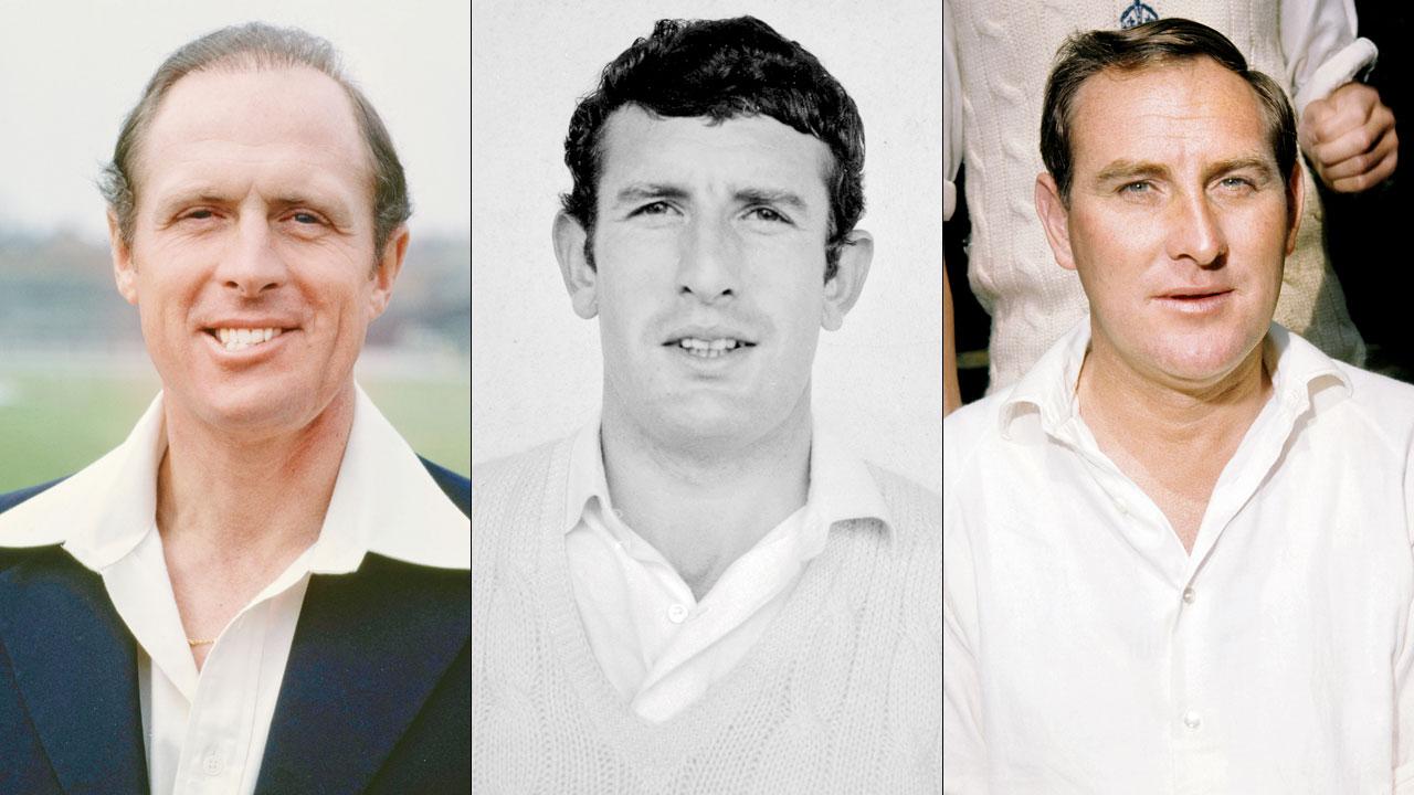 Geoffrey Boycott, John Snow and Ray Illingworth. Pics/Getty Images