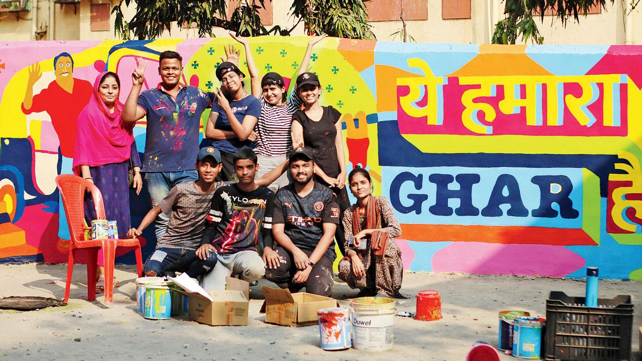A mural painted by the youth of Govandi painted in 2021. PIC COURTESY/Moin Shaikh