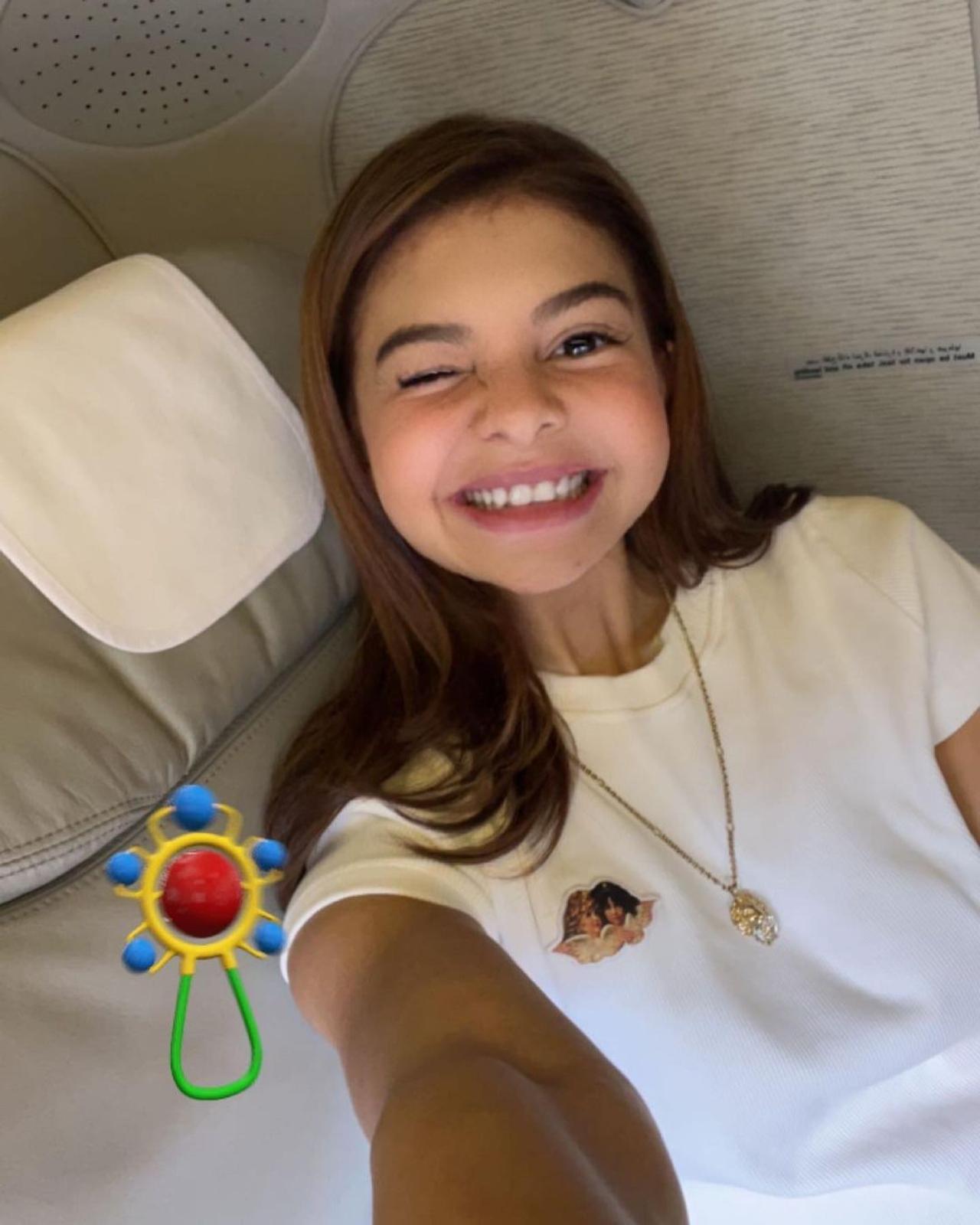 Here is another childlike cute picture of the actress being the sunshine she is