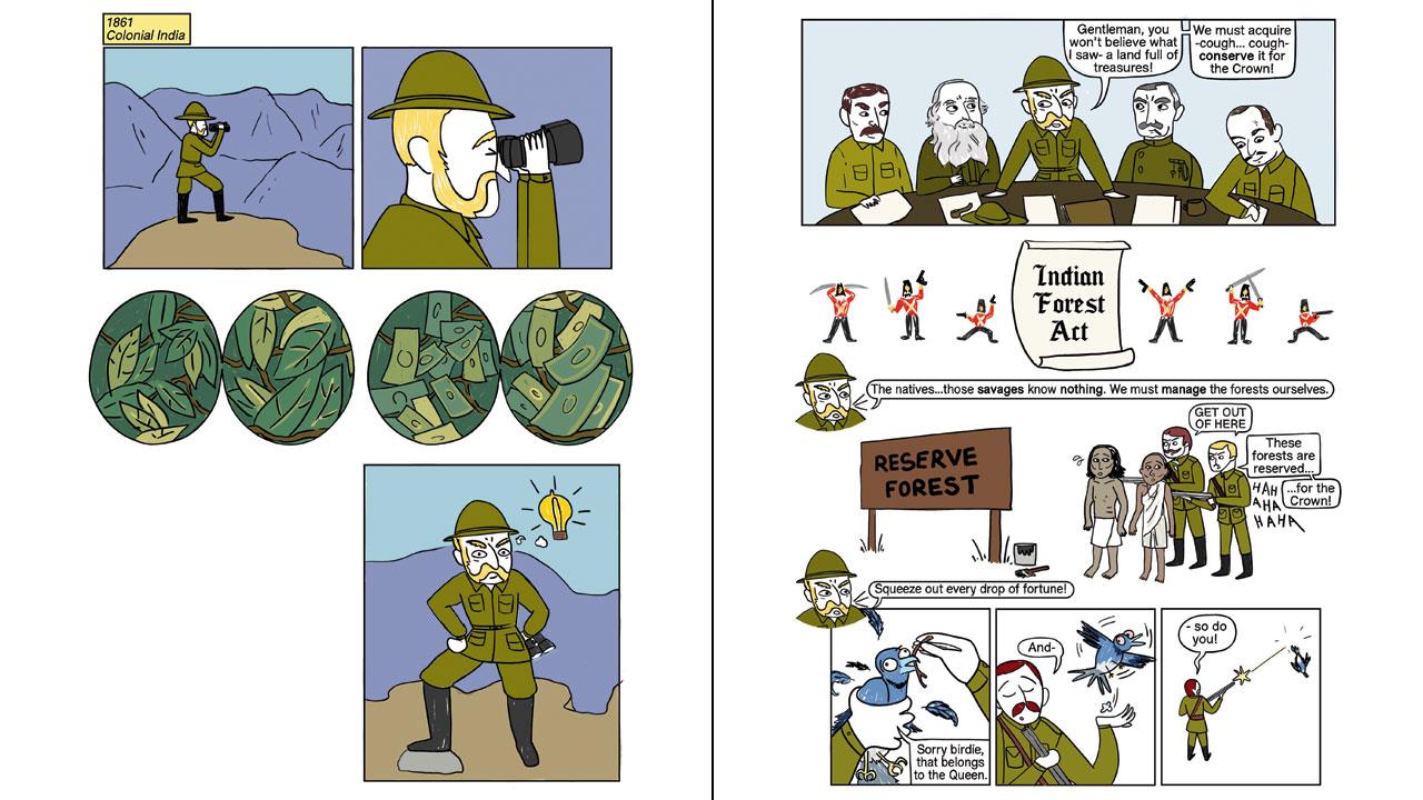 Illustrations from Aamcha Jungle Dennar Nahi. images courtesy/poorva goel