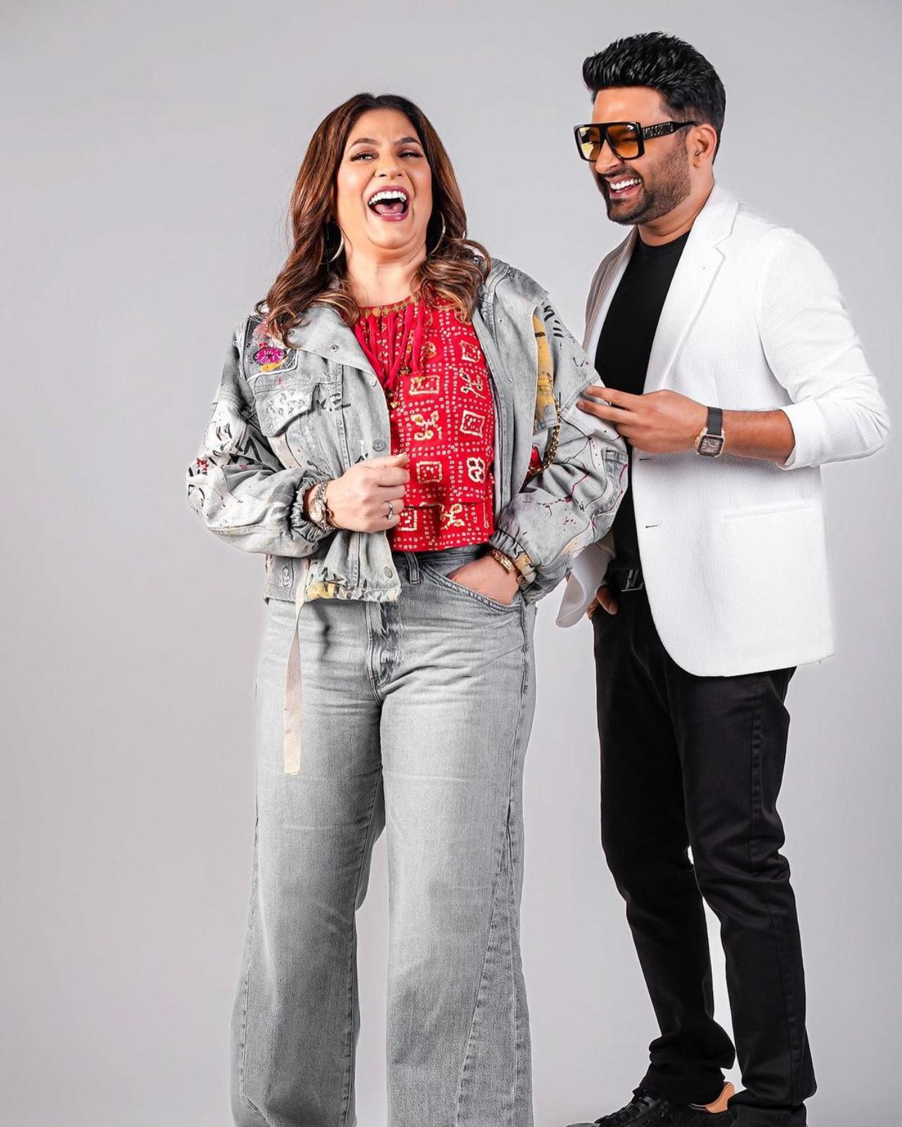 Sharma also shared two pictures with Archana Puran Singh, who is a regular on the show