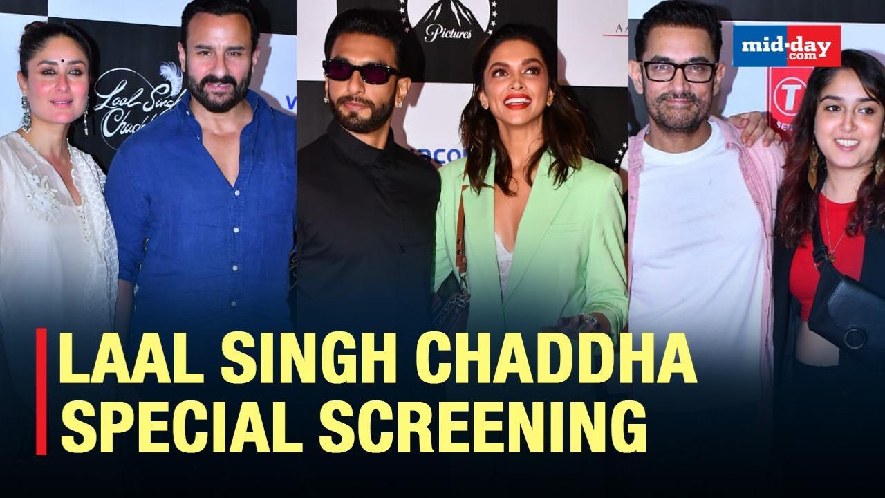 Deepika, Ranveer & Others At The Screening Of Laal Singh Chaddha
