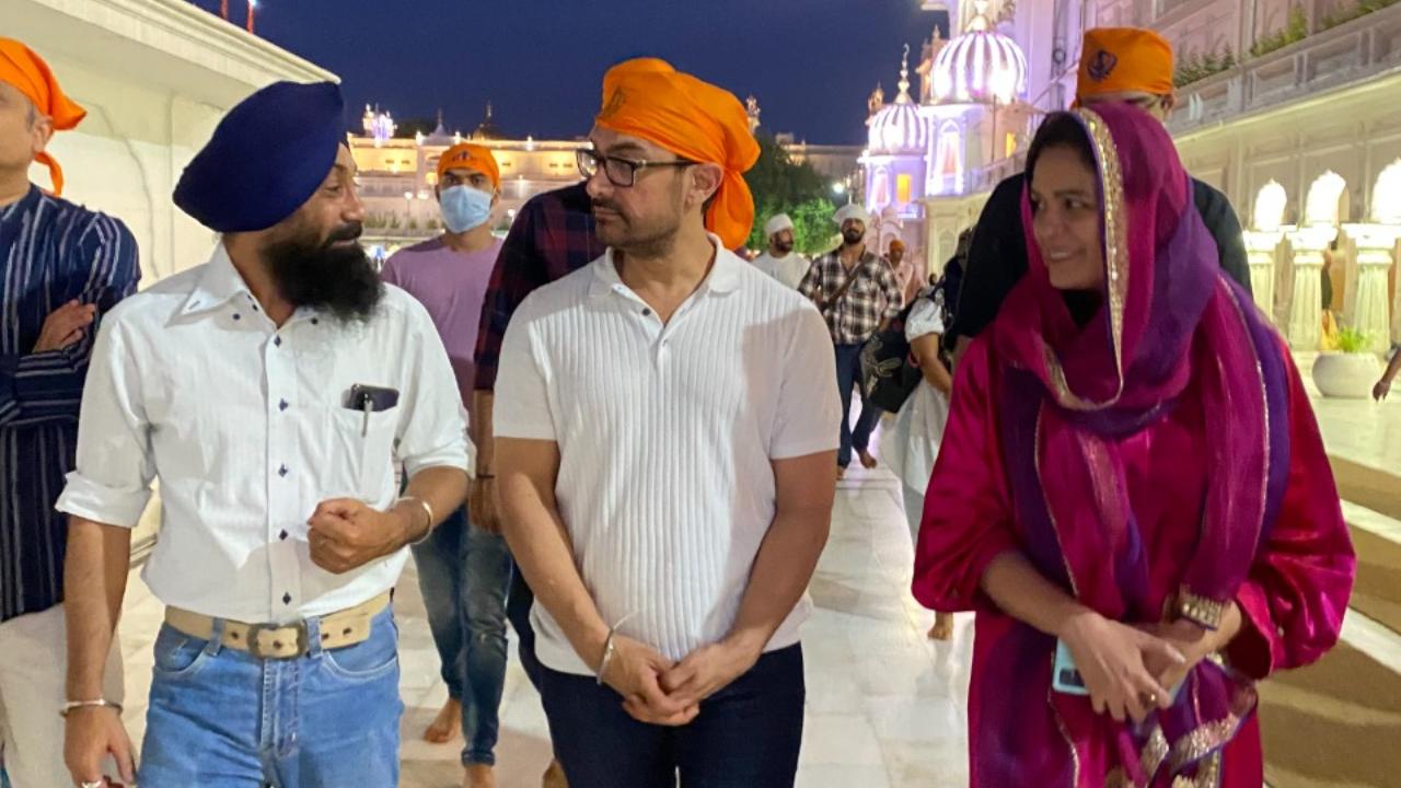 A day before the release of the much-anticipated film, Aamir headed to Amritsar to seek blessings at the Golden Temple