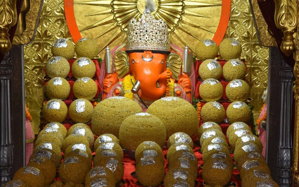 Lord Ganesha idol at Moti Dungri temple in Jaipur. (Pic/Pallav Paliwal)