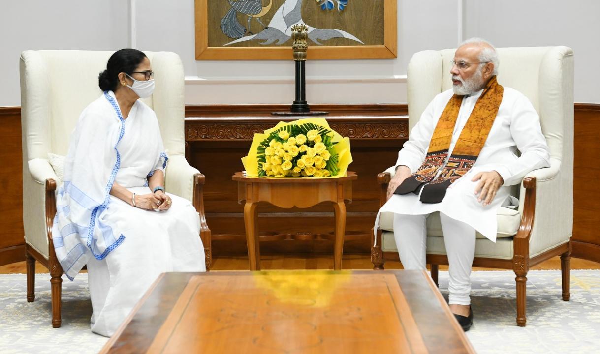 West Bengal CM Mamata Banerjee meets PM Modi, will meet President Murmu later today