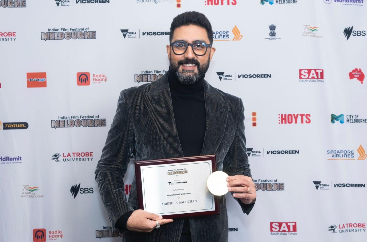 IFFM 2022, honoured with Leadership in Cinema Award to Abhishek Bachchan. While accepting the Leadership in Cinema Award, the actor said, 