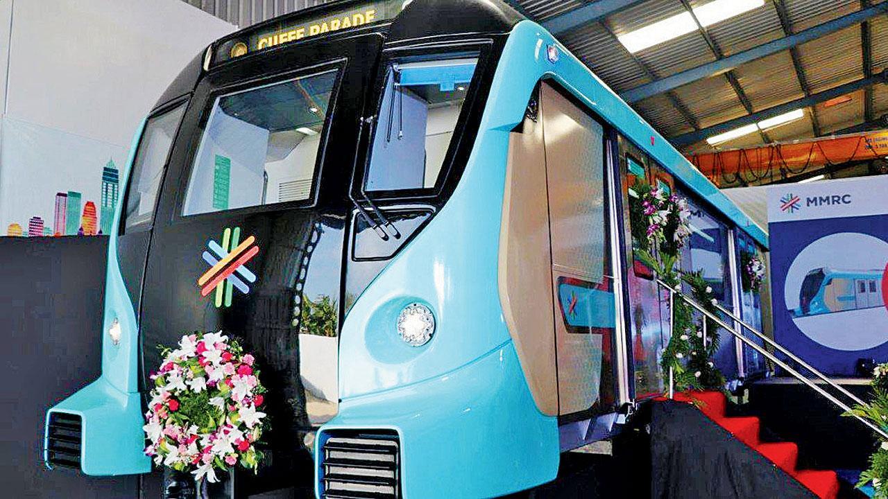 Mumbai: 4 blue coaches arrive for Metro-3 trial runs