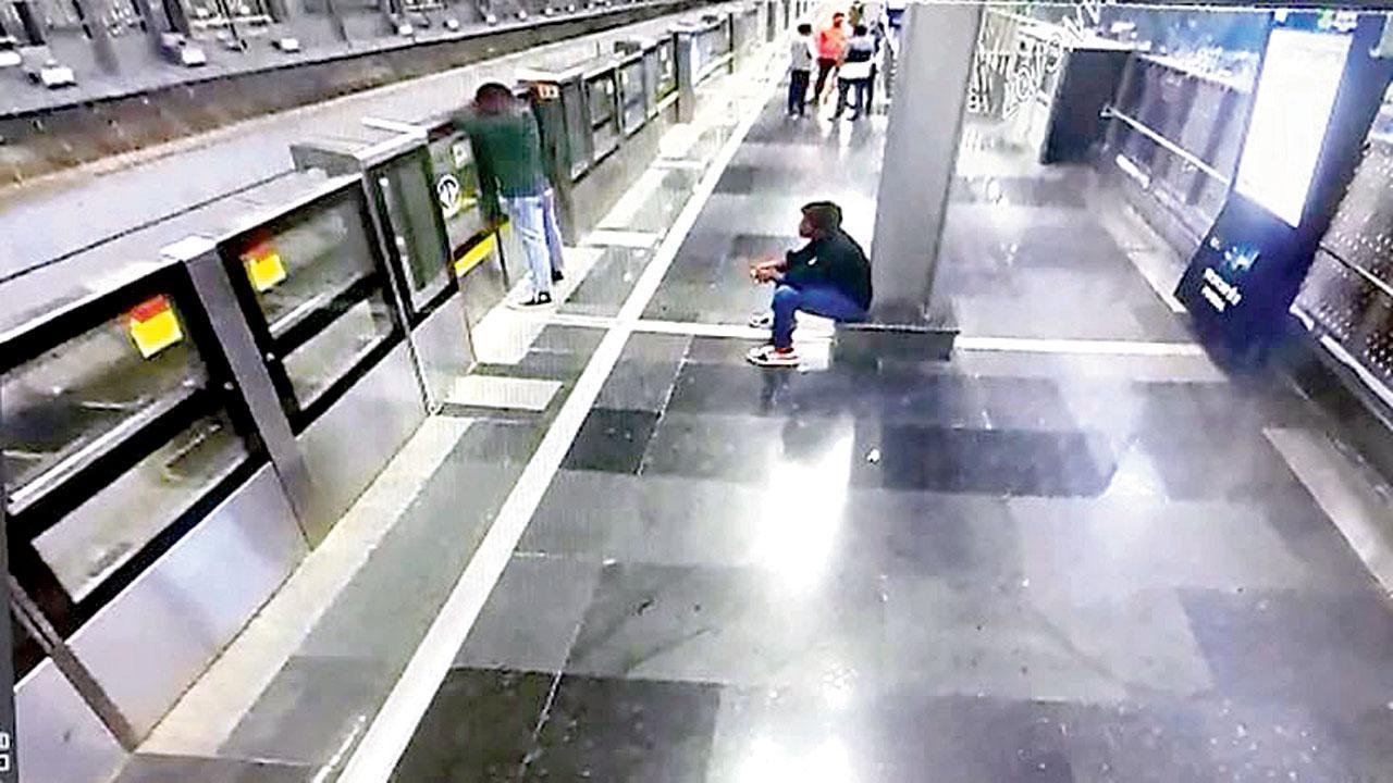Mumbai: Man tries to pull apart Metro screen door, halts operations