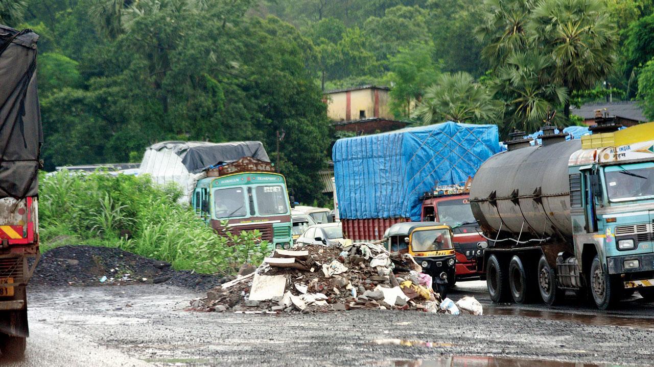 Highway truths: Pothole-filled highway stretch between Mumbai-Vapi cause inconvenience to motorists