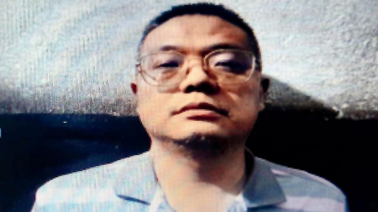 The Chinese national who was arrested following a raid at a call centre at Tinkune in Kathmandu