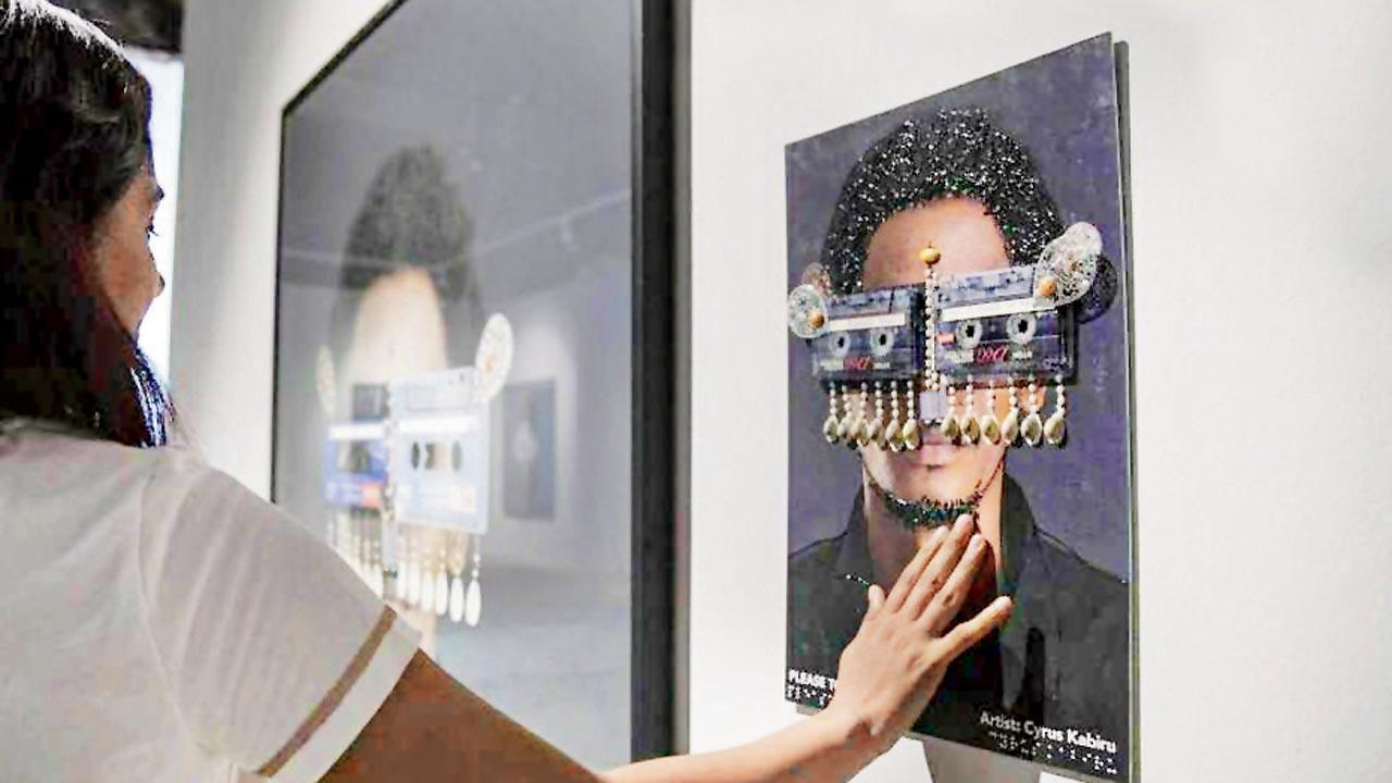 Tactile artwork at the fourth edition of the Kochi-Muziris Biennale (KMB) by artist Cyrus Kabiru