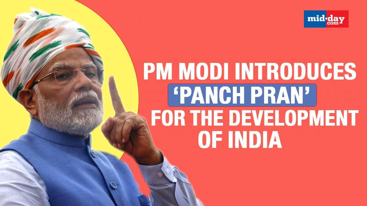 PM Modi Introduces ‘Panch Pran’ Five Pledges For The Development Of India