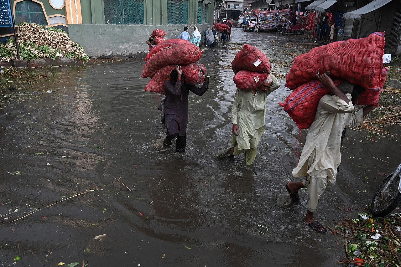 The humanitarian situation in Pakistan has deteriorated over the past two weeks as heavy rains continue to cause flooding, and landslides resulting in displacement and damage across the country, according to the UN Office for the Coordination of Humanitarian Affairs (OCHA). Pic/AFP