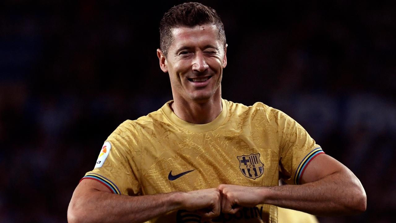 La Liga: Robert Lewandowski's birthday double leads Barcelona to 1st league win