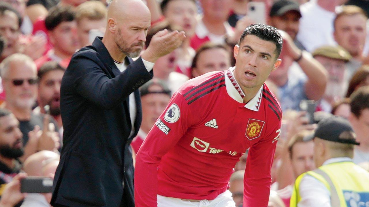 Manchester United news: Cristiano Ronaldo benched as Ten Hag loses 1st game