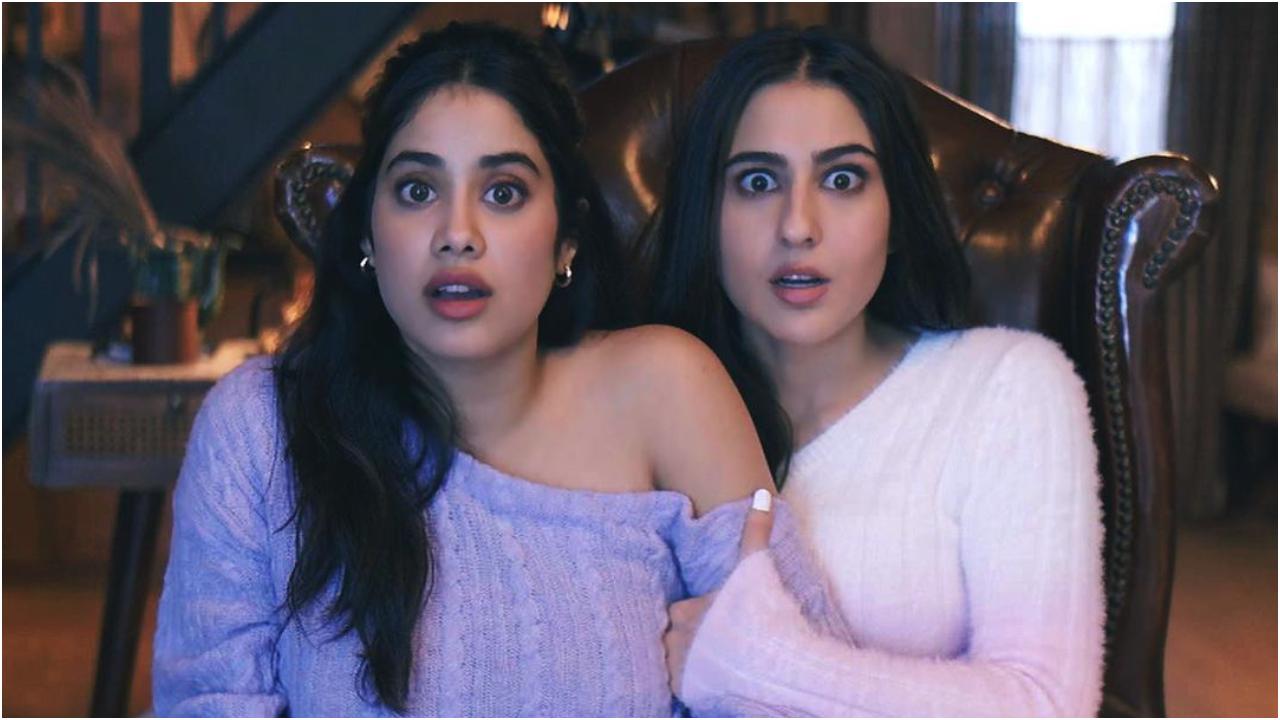 On Friday, Sara Ali Khan took to her social media handle to share a rather interesting picture of her and Janhvi clicked on the sets of their new project. Read full story here