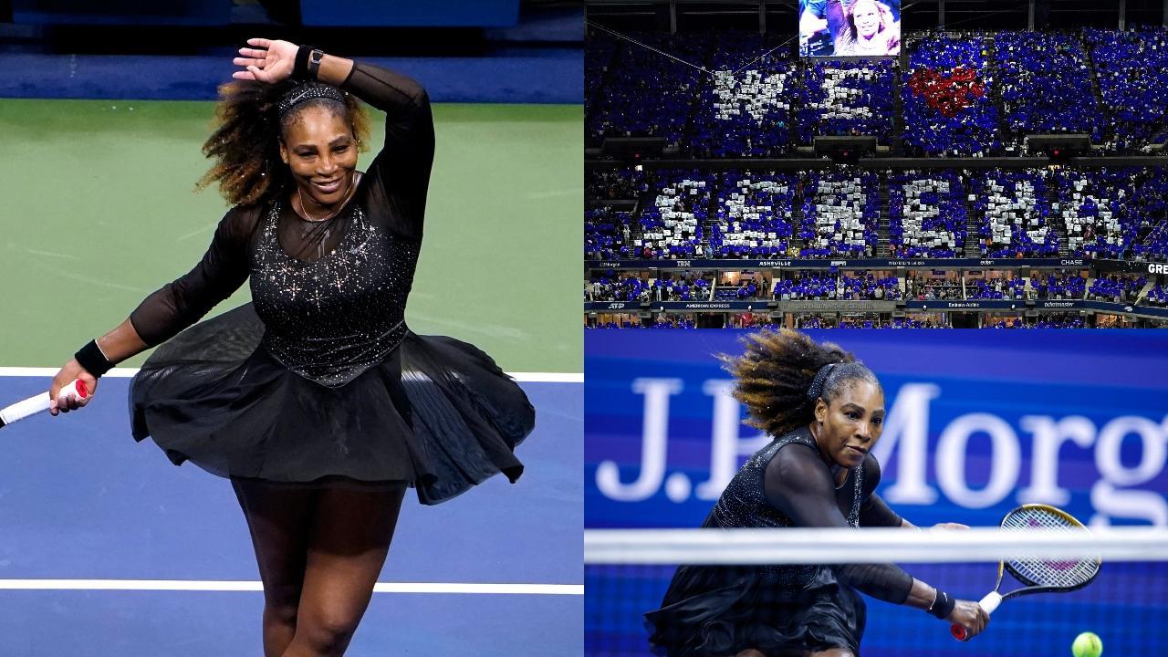 A collage of Serena Williams